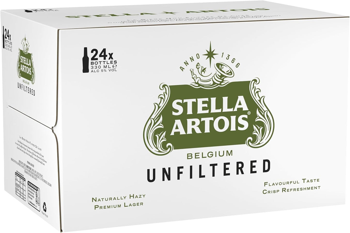 Stella unfiltered 330ml x24 (Past best before Date)