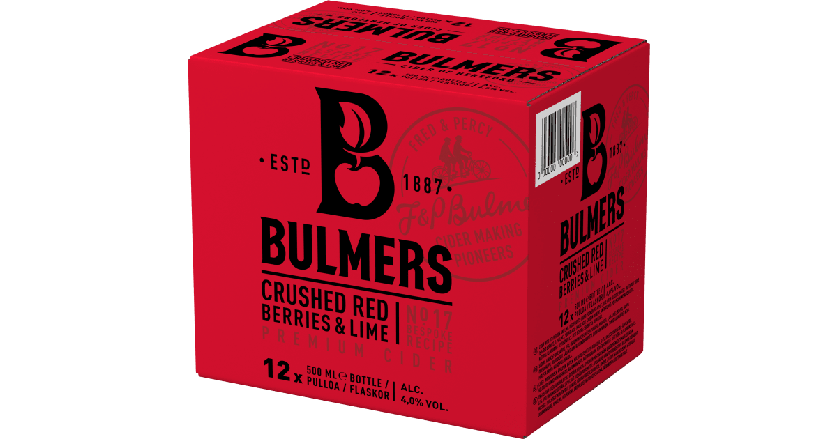 Bulmers Red Berries 500ml x12(past best before date)