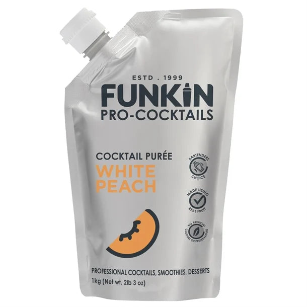 Funkin Pro-Cocktails White Peach Cocktail Purée 1kg x5