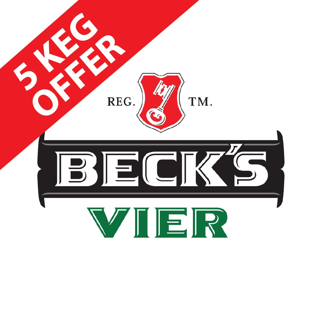 Becks Vier 11 Gallon Kegs