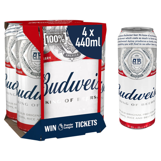 Budweiser Cans 440ml 4.5%