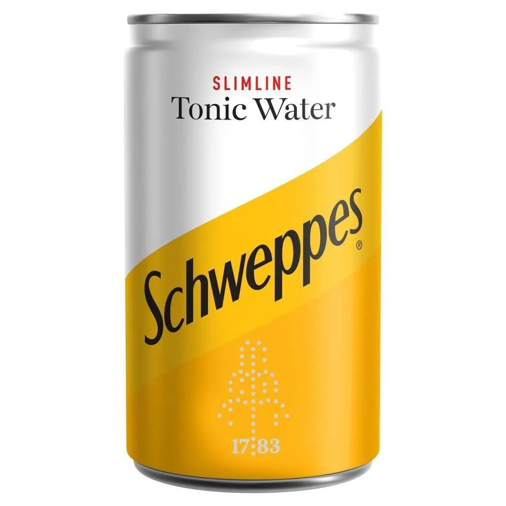 Schweppes Slimline Tonic Cans 24x150ml