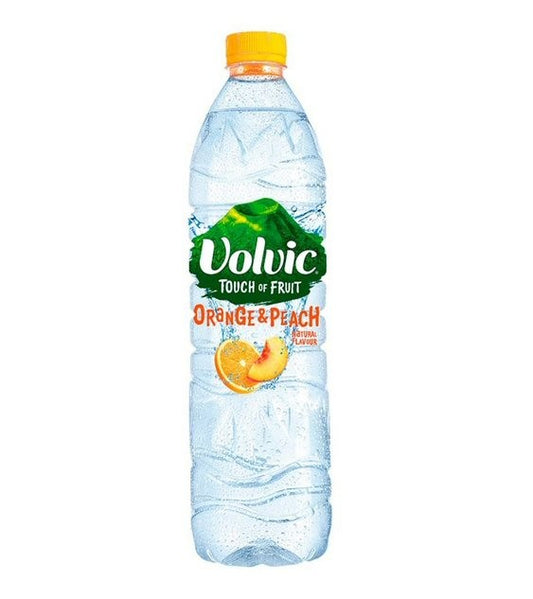 500ml Volvic Touch of Fruit Orange & Peach