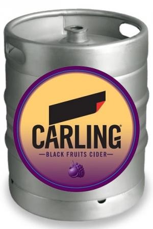 Carling black fruit cider 11 gallon